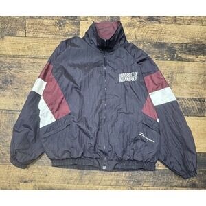 VTG University of Indianapolis Champion Full Zip Windbreaker‎ XXL Baggy Retro